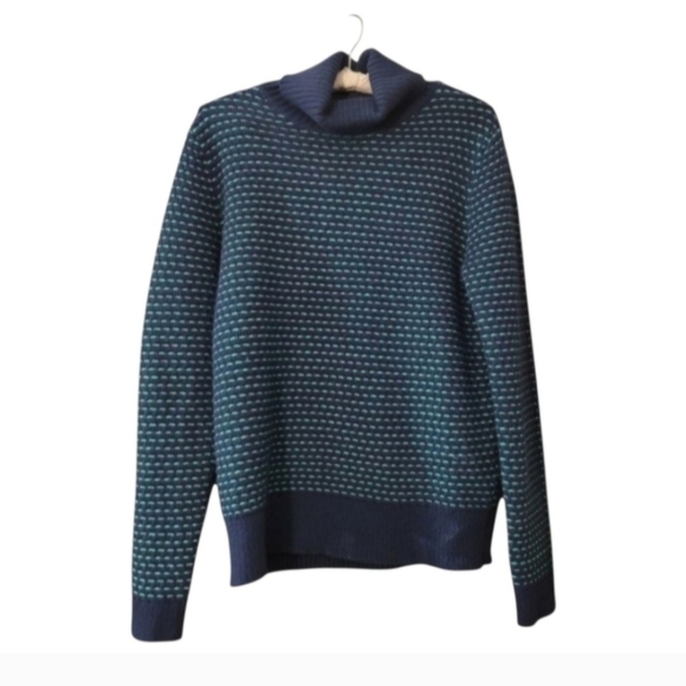 🌷SALE🌷 J. Crew Pullover Woven Turtleneck Sweater Preppy Boho S